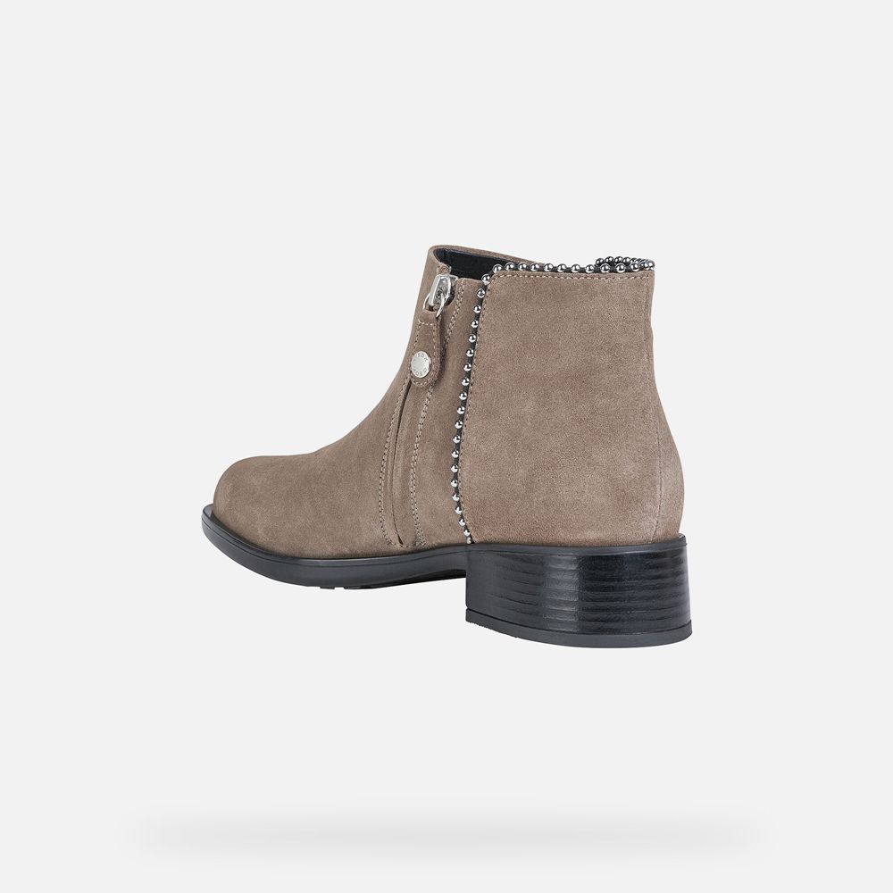 Geox Bayan Ankle Bot Koyu Bej Rengi - Resia - ZHS-719362